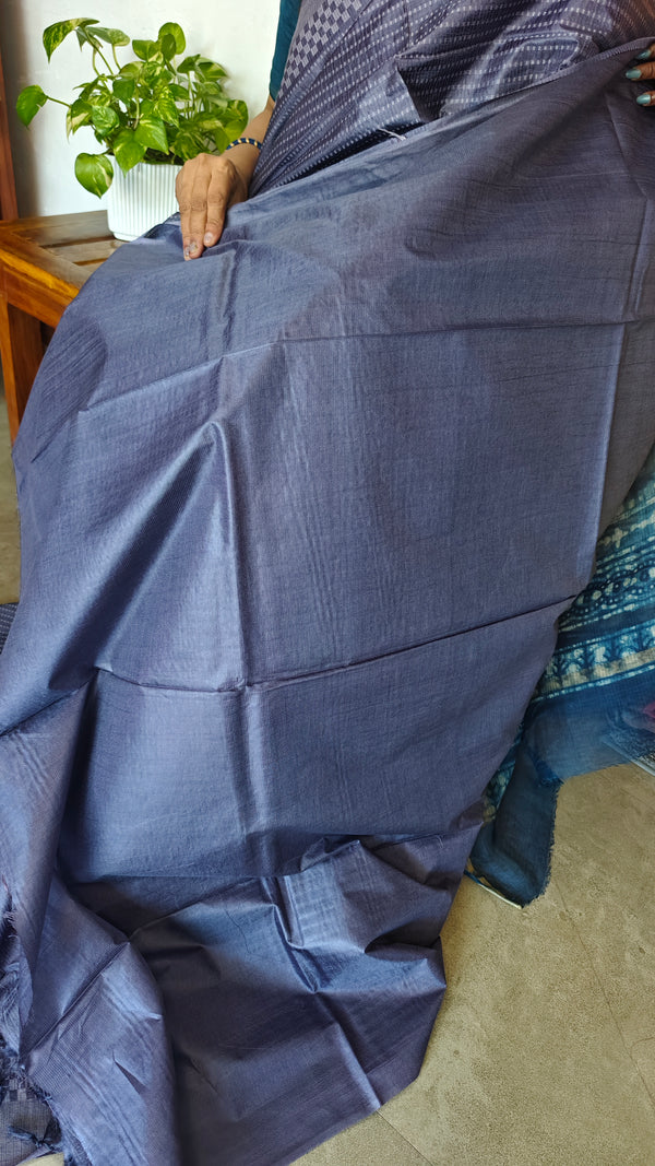 Lavender Woven Noel Tussar Silk Saree - 34NU