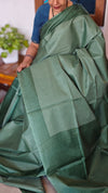Forest Green Woven Noel Tussar Silk Saree - 34NU