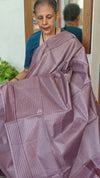 Muave Woven Noel Tussar Silk Saree - 34NU
