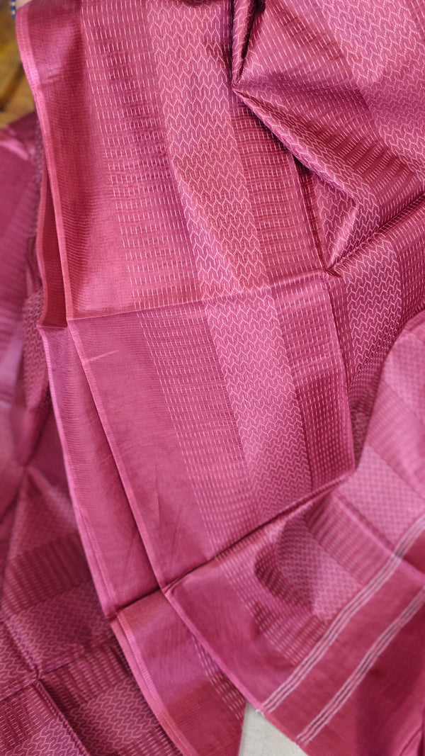 Maroon Woven Noel Tussar Silk Saree - 34NU
