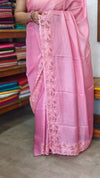 Pinkish Peach Kota Saree with Cutwork Borders - 409M