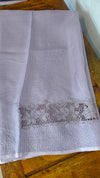 Lavender Kota Saree with Cutwork Borders - 409M