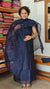 Navy Blue Supernet Kota Suit with Hand Crochet - TB48