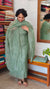 Mint Green Embroidered Crushed Organza Suit