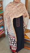 Black Cotton Suit with Block printed Dupatta