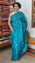 Turquoise Blue Embroidered Tussar Silk Saree - ETS25