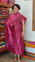 Dark Pink Printed Tussar Silk Suit - PTS25