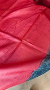 Dark Grey Printed Tussar Silk Saree - VK27