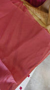 Golden Mustard with Brick Red Embroidered Kota Saree - 329N