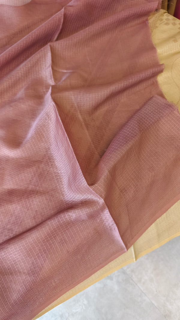 Muave Embroidered Kota Saree - 329N