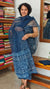 Indigo Block Printed Kota Doria Suit - GD331 - A