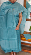 Sea Blue Noel Tussar Silk Suit - MNT4