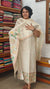 Cream and Gold Zari Striped Semi Silk Suit - CSU7 - D20