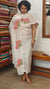 Ivory White Muslin Suit with Applique Work