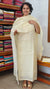 Butter Yellow Net Kota Suit with Applique Work - 84D3