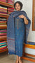 Blue Cotton Suit with Kantha work and Ajrakh Dupatta