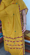 Mustard Ajrakh Printed Cotton Suit