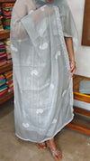 Grey Georgette Suit with Chikankari style Embroidery - 70912