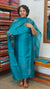 Firozi Blue Embroidered Tussar silk Suit - VW32