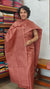 Terracotta brown Woven Noel Tussar Silk Suit - MNT4