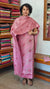 Pink Semi Tussar Suit with Cross Stitch Embroidery - MTV6
