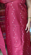 Maroon Woven Semi Silk Suit - EW79 - A