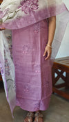 Lilac Linen Cotton Suit - BNC7