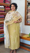 Mustard Yellow Linen Cotton Suit - BNC7