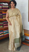 Light Beige Kota Saree with Hand Pita Work - KX45