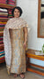 Pale Yellow Floral Block Printed Maheshwari Silk Suit - SL291