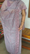 Lavender Linen Suit with Bead Work - FM19