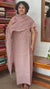 Dusty Rose Linen Suit with Bead Work - FM19