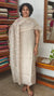 Ivory Beige Linen Suit with Bead Work - FM19