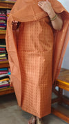 Rust Semi Silk Woven Suit - EW79A
