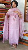 Lilac Kota Suit with Bead Work Yoke - K18X