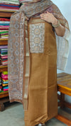 Brown Mustard linen cotton suit