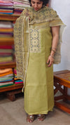 Green Linen Cotton suit