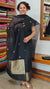 Black Semi Raw Silk Banarasi Suit - 67A1 - A