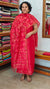 Chilli Red Linen Chanderi Jamdani Suit - DL73