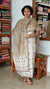 Cream and Sage Green Linen Cotton Suit with Hand Embroidery - BSR4