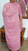 Lilac Shimmer Organza Cutwork Suit - L38M