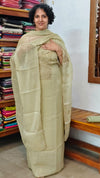 Dusty Sage Green Shimmer Organza Cutwork Suit - L38M