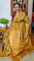 Mustard Woven Semi Tussar Silk Saree - NU87