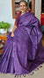 Purple Woven Semi Silk Saree - NU87