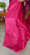 Hot Pink Woven Semi Silk Saree - NU87