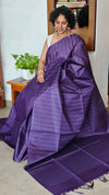 Purple Woven Semi Silk Saree - 2 - NU87