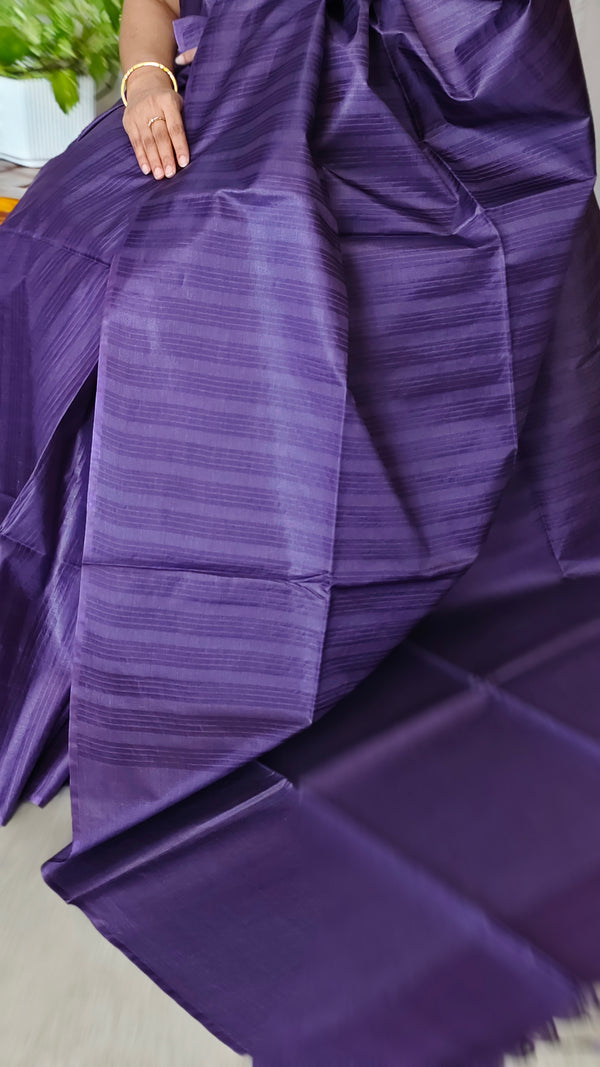Purple Woven Semi Silk Saree - 2 - NU87