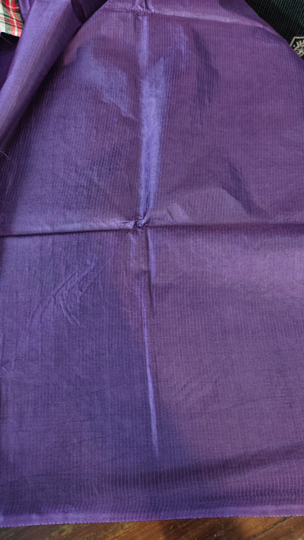 Purple Woven Semi Silk Saree - 3 - NU87