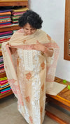 Light Beige and Peach Chanderi Suit - R299