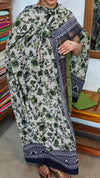 Green Printed Semi Maheshwari Suit - FE41